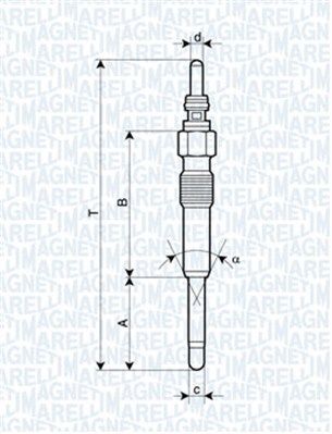 MAGNETI MARELLI Свеча накаливания 062900085304